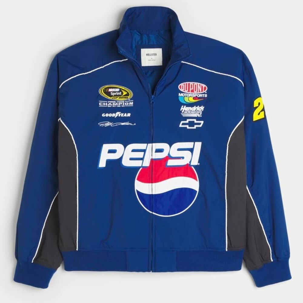 Pepsi nascar graphic zip up racing in small